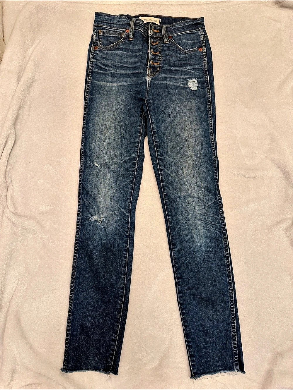 Madewell 10" High-Rise Skinny Jeans in Blue